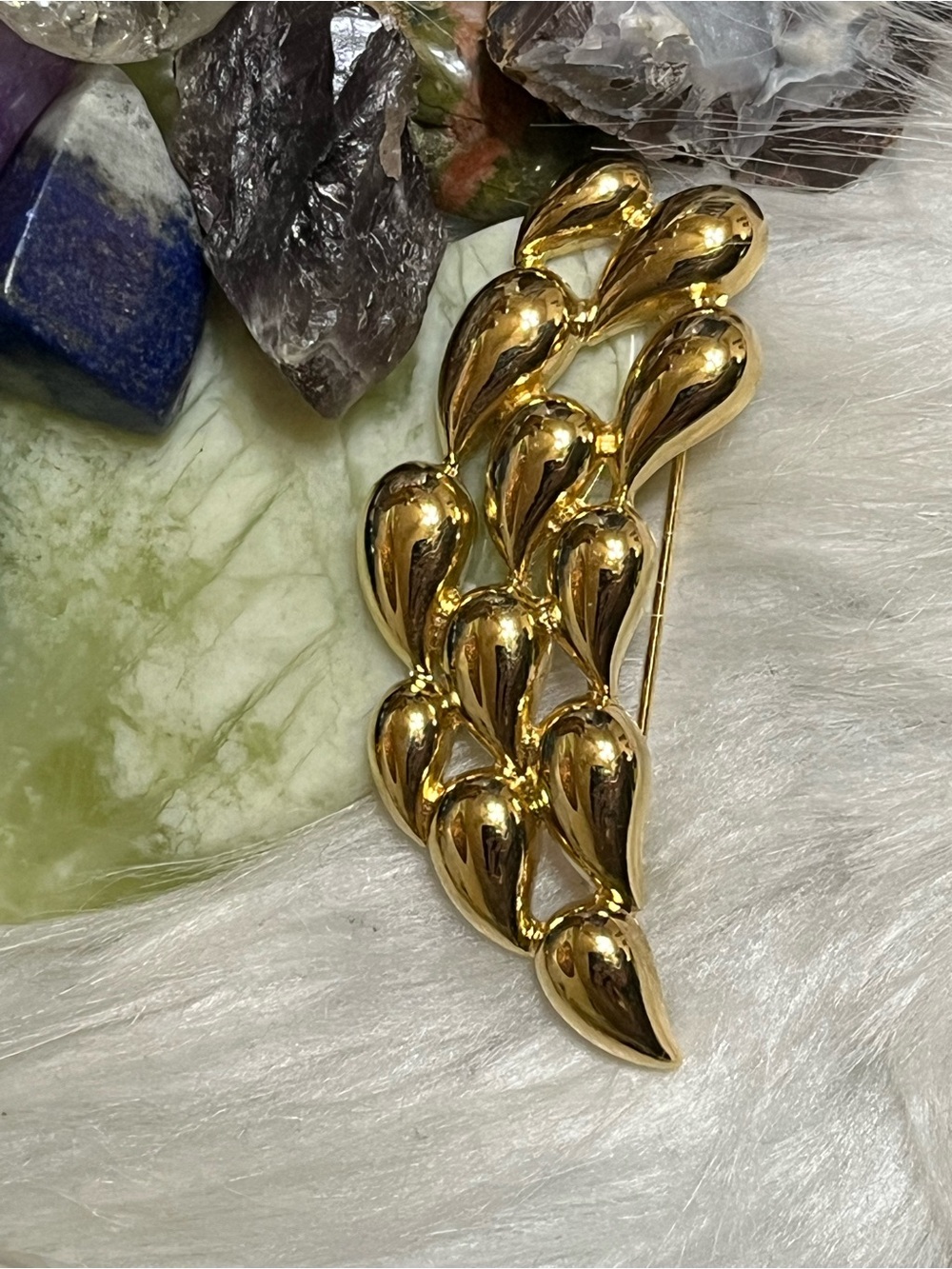 Givenchy Vintage Raindrops Teardrops Brooch